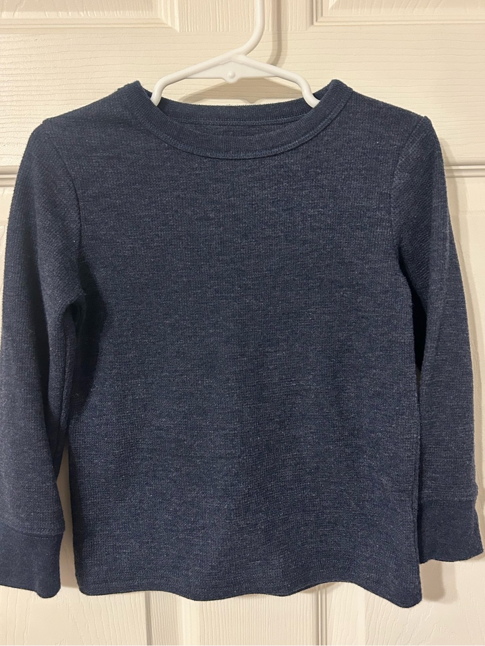 Boys, The Children's Place, Navy Blue Long-Sleeve Crewneck Top, 3T